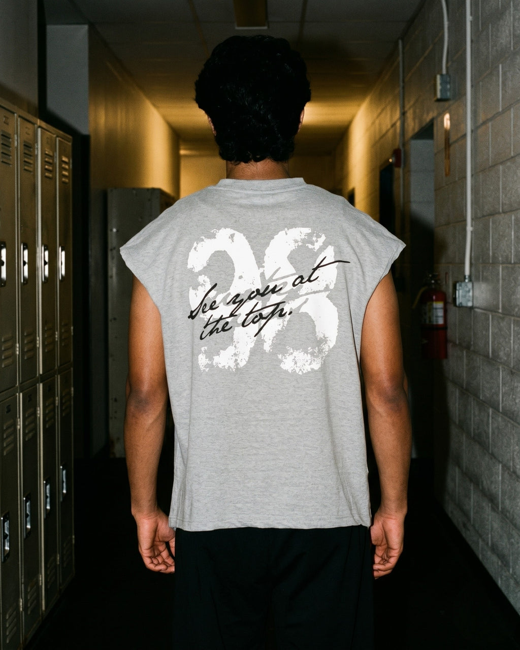 STONE GREY MUSCLE T