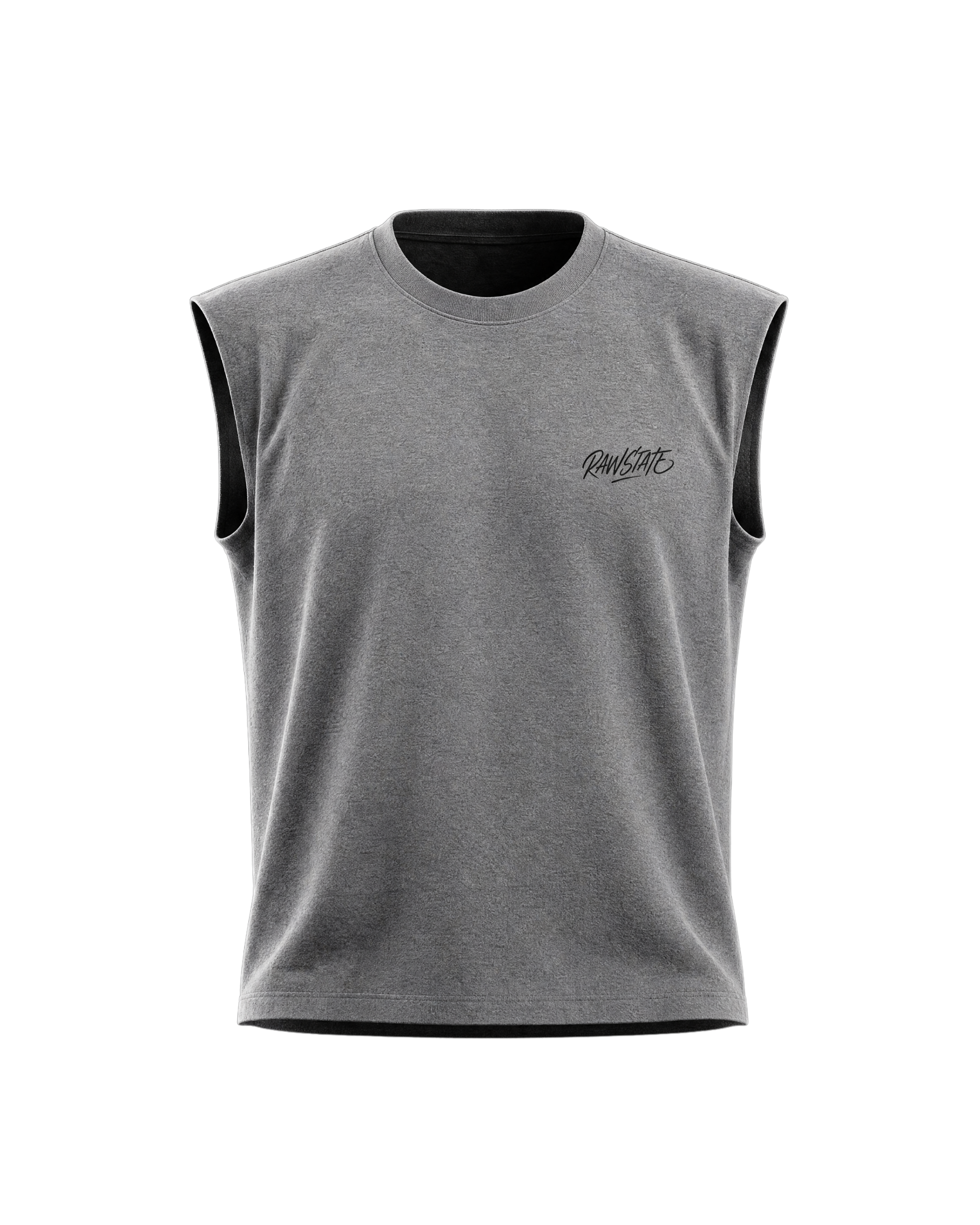 STONE GREY MUSCLE T