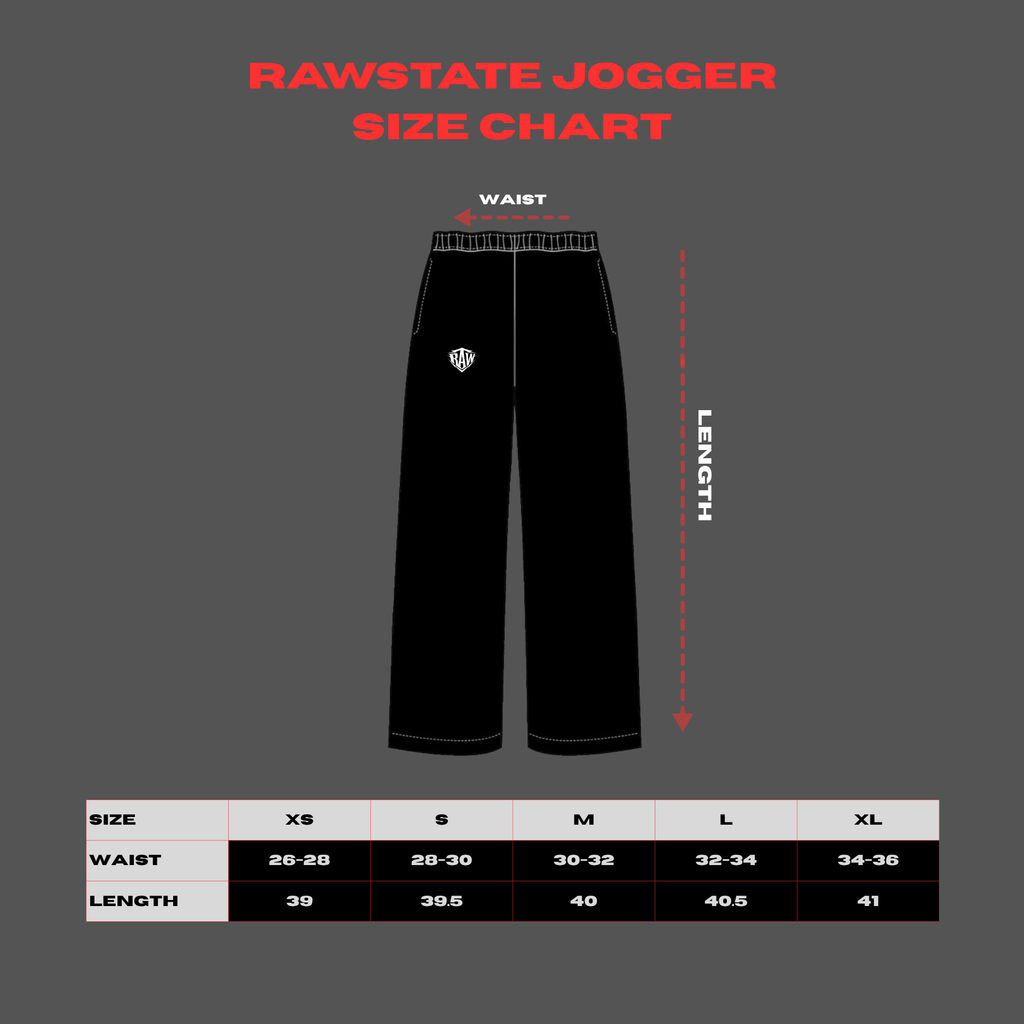 RAW BLACK ESSENTIAL JOGGERS