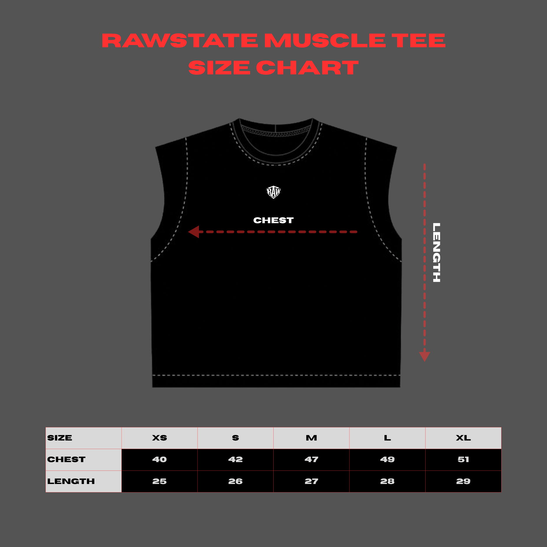 STONE GREY MUSCLE T